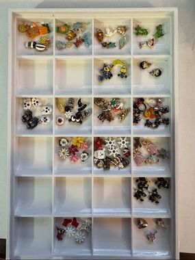 Assorted Enamel and Charm Earring Collection - Multicolor